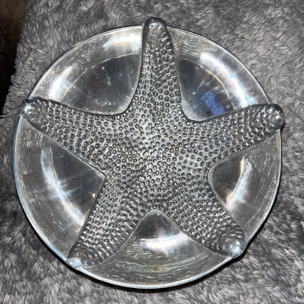 Vintage  MARIPOSA Large Brillante Starfish Serving Salad Bowl Beach Textured 8